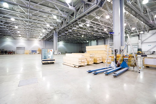 lighting in warehouse areas