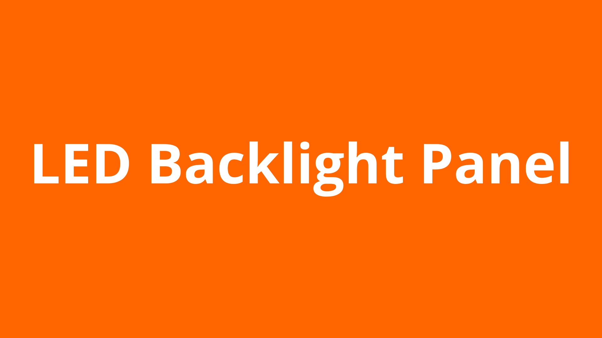 What Are LED Backlight Panel Lights?