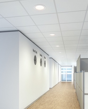 canless recessed light in office