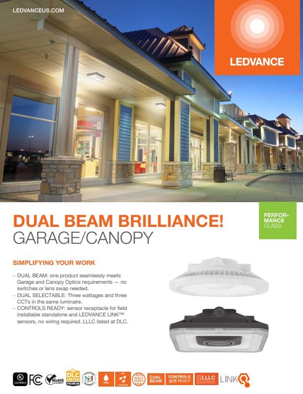 LEDVANCE PERFORMANCE CLASS ROUND/SQUARE GARAGE/CANOPY