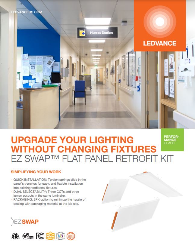 LEDVANCE PERFORMANCE CLASS EZ SWAP FLAT PANEL RETROFIT KIT Flyer