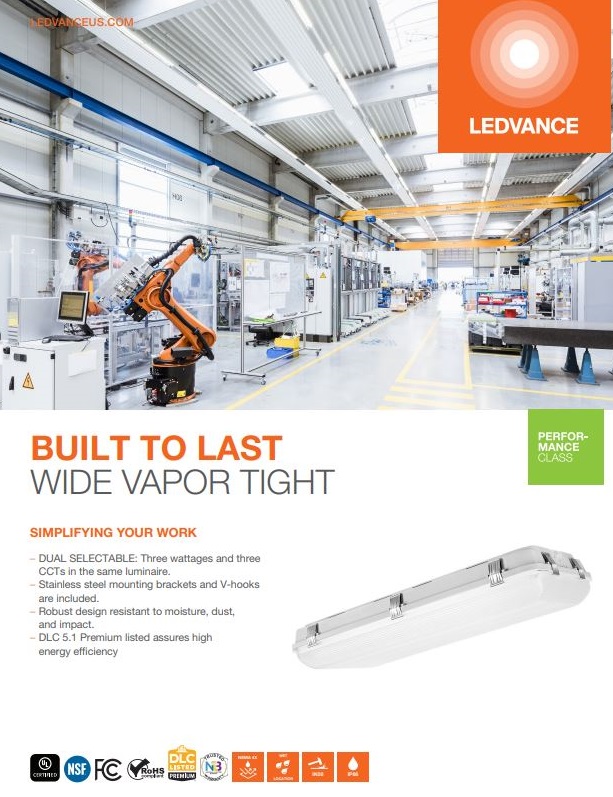 LEDVANCE PERFORMANCE CLASS WIDE VAPOR TIGHT