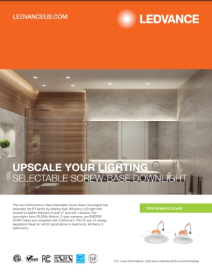 ledvance performance class selectable screw-base downlight