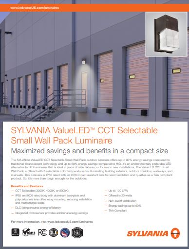 ValueLED™ CCT Selectable Small Wall Pack