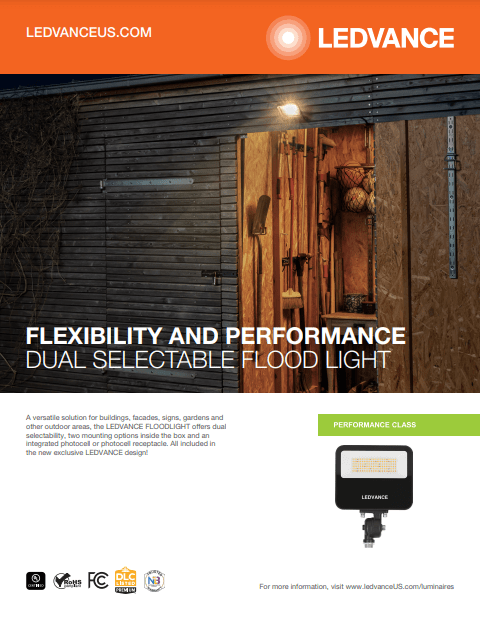 LEDVANCE PERFORMANCE CLASS DUAL SELECTABLE FLOOD LIGHT