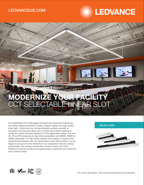ledvance value class cct selectable linear slot